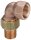 Rotguss-Gewindefitting Winkelverschraubung konisch dichtend Typ 3098  3/8" IxA