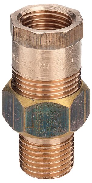 Rotguss-Gewindefitting Verschraubung konisch dichtend Typ 3341  3/8" IxA