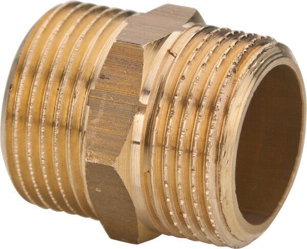 Doppelnippel Messing 1/2"x1/2"