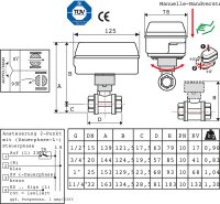 2/2 Wege Elektro-Kugelventil Typ EMV 110...800-4 Compact...