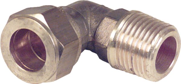 Klemmringverschraubung Ms. konisch 15 x DN10(3/8") AG