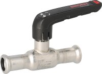 Edelstahl Press-Kugelhahn mit Handhebel DN10 (3/8")...