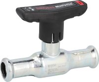 C-Stahl Press-Kugelhahn mit Flügelgriff DN32 (1...