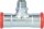 C-Stahl Pressfitting M-Kontur T-Stück (i/AG/i) 22 -DN15(1/2") -22 mm