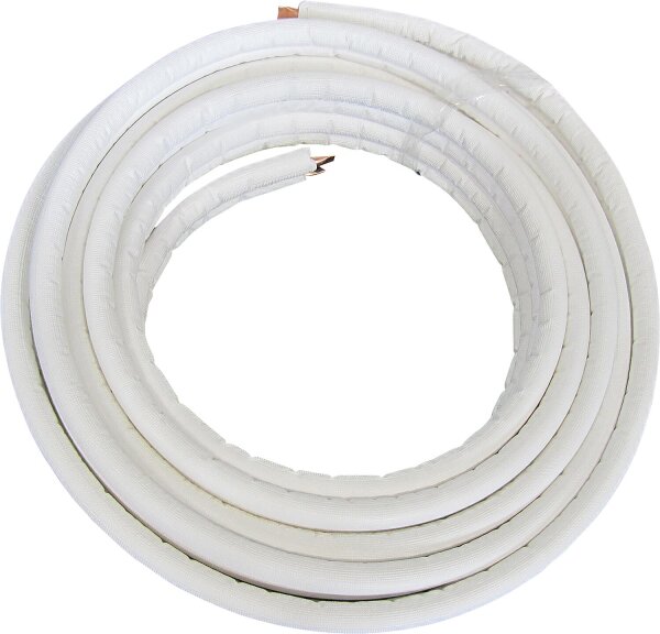 Kältemittelleitung-Doppelrohr Kupfer 1/4,1/2", L=10 m