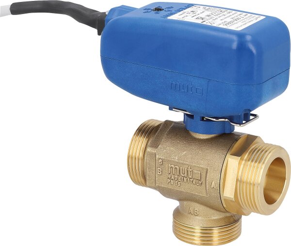 Elektrokugelhahn MUT TMO XL 3-Wege, SPST Ansteuerung, 230 V, DN 32(1 1/4") AG