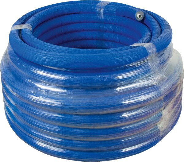 MULTITUBO Alu-Verbundrohr blaue Dämmung S13 Ø16x2,0mm, VPE50m