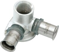 MULTITUBO Press-Doppel-Wandscheibe Ø20mm-DN15...