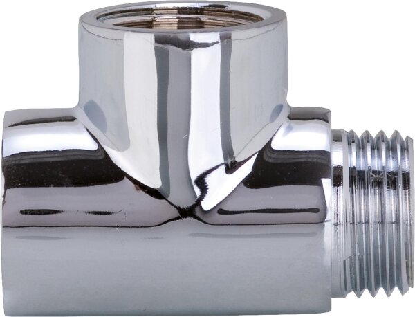 Anschluss-T-Stück 1/2" verchromt 1 x 1/2" AG / 2 x 1/2" IG Typ:SAS