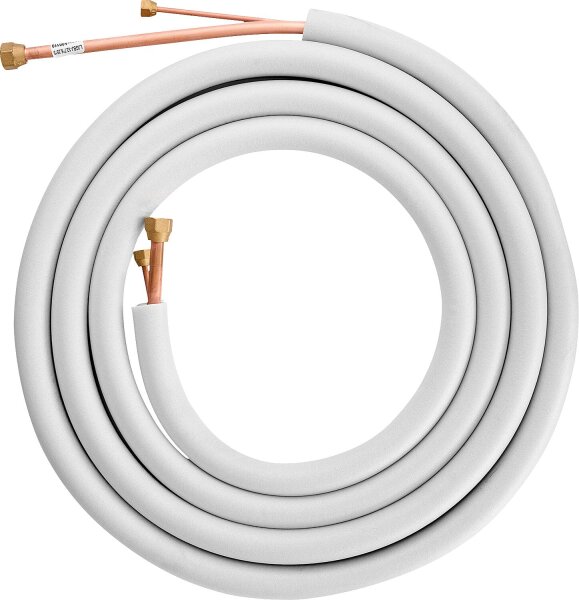 Kältemittelleitung-Doppelrohr Kupfer 1/4",1/2".L=5m