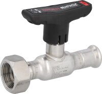 Edelstahl Press-Kugelhahn Ø15 x DN 20 (3/4"),...