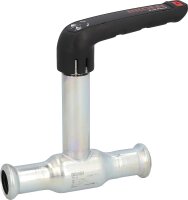 C-Stahl Press-Kugelhahn Ø22x22 lange Spindel,...