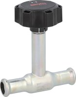 C-Stahl-Presskugelhahn Ø35x35 lange Spindel,...