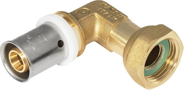Pressfitting für MSVR TH-Kontur Presswinkel + Überwurfmutter 20x2 - 1/2"