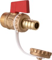 KFE Kugelhahn mit Hebel 1/2"Messing blank