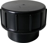 Verschlusskappe mit Unterteil PEHD D=90, DN=90