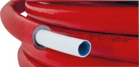 Uponor Uni Pipe PLUS weiß vorgedämmt S4 WLS 040, Ø25mm x 2,5mm, rot, Länge 50m