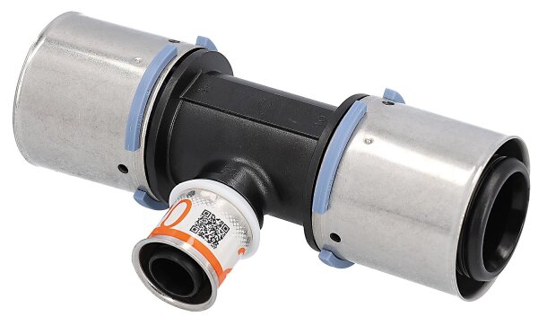 Uponor S-Press T-Stück reduziert PPSU Ø40mm-Ø32mm-Ø40mm