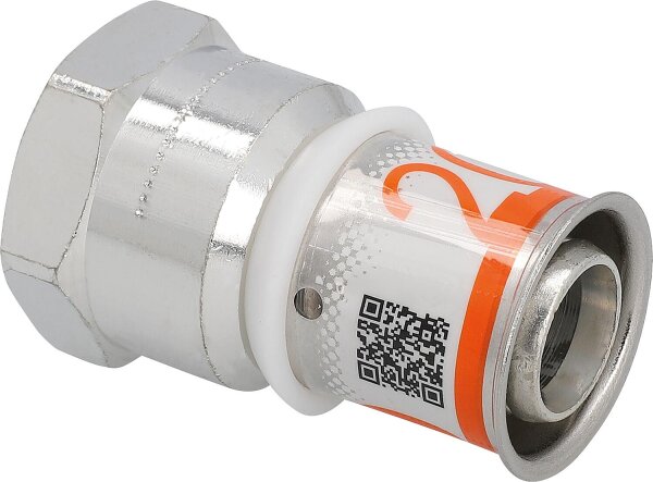 Uponor S-Press PLUS Übergangsmuffe Ø20mm-DN15 (1/2") IG