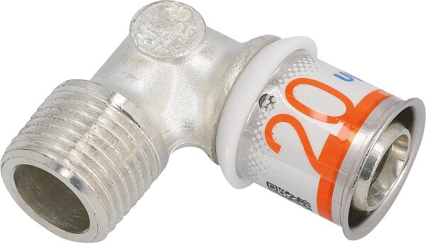 Uponor S-Press PLUS Winkelnippel Ø32mm-DN25 (1") AG