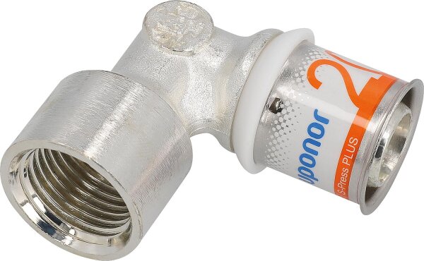 Uponor S-Press PLUS Winkelmuffe Ø16mm-DN15 (1/2") IG