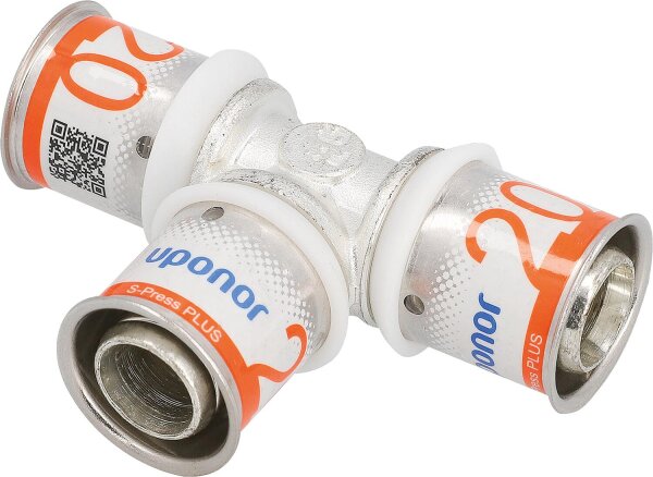 Uponor S-Press PLUS T-Stück Ø20mm-Ø20mm-Ø20mm