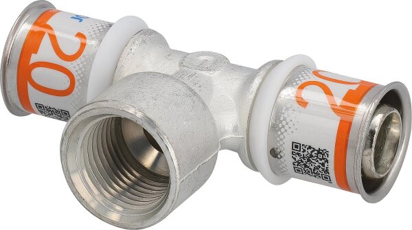 Uponor S-Press PLUS T-Stück Ø32mm-DN20 (3/4")-Ø32mm IG