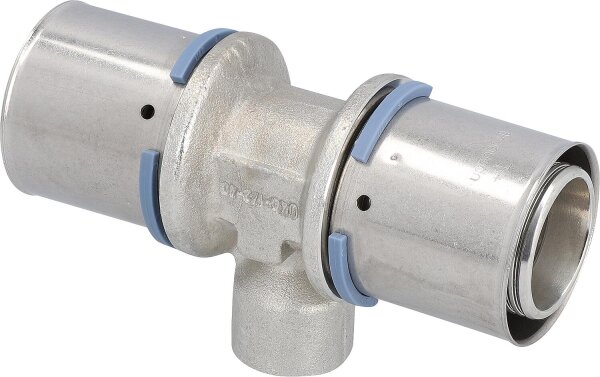 Uponor S-Press T-Stück Ø40mm-DN20 (3/4")-Ø40mm IG