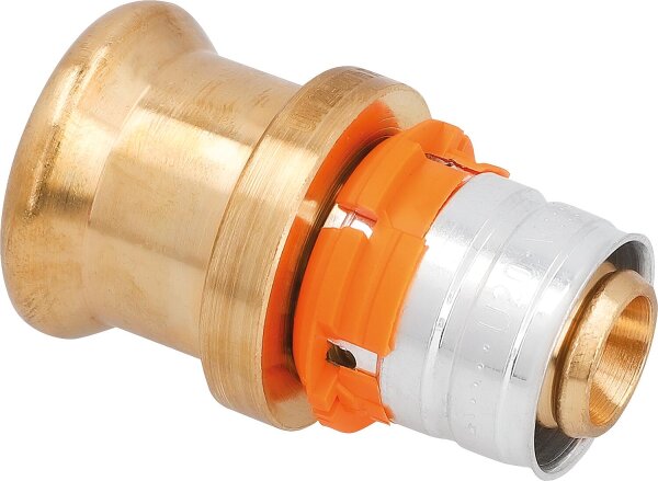 Uponor S-Press Kupplung auf Edelstahl/CU M Ø16mm-Ø15CU-SST