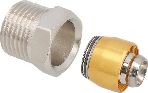 Uponor Smart Radi Anschlussgarnitur Oventrop Ø16mm-DN15 (1/2") AG