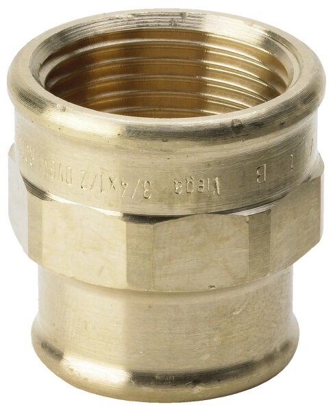 Rotguss-Gewindefitting Reduziermuffe Typ 3240, 1/2"x1/4" (I/I)