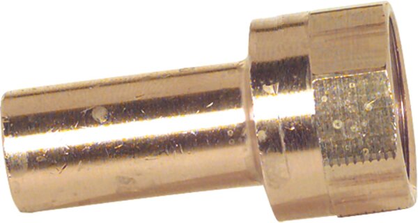 Rotguss Pressfitting Übergangsstück IG 22x1/2" Typ 6246g, Einsteckende lang