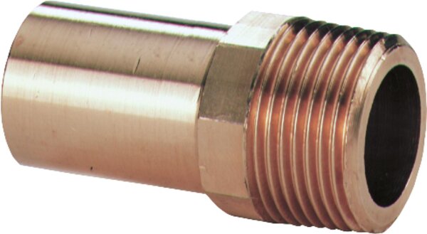 Rotguss Pressfitting Übergangsstück AG 35x11/4" Typ 6280g Einsteckende lang
