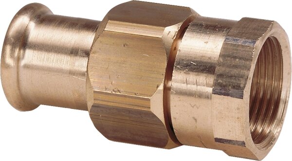 Rotguss Pressfitting M-Kontur Verschraubung i/i 15x3/4" Typ 6330g, flachdichtend