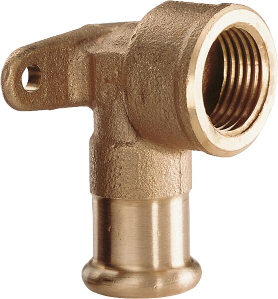 Rotguss Pressfitting M-Kontur Wandscheibe 12x1/2" Typ 6472g