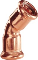 Kupfer Pressfitting M-Kontur Bogen 45° i/i, Ø...