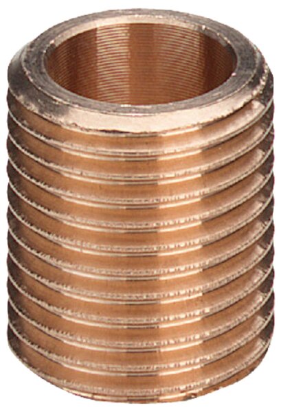 Rotguss-Gewindefitting Rohrnippel Typ 3531, 1/2"