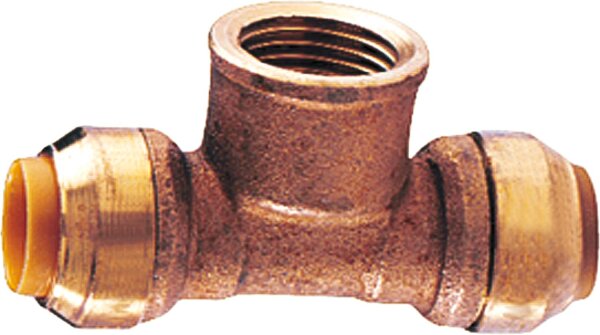 Steckfitting T-Stück 15x1/2" Typ T130g, Abgang IG