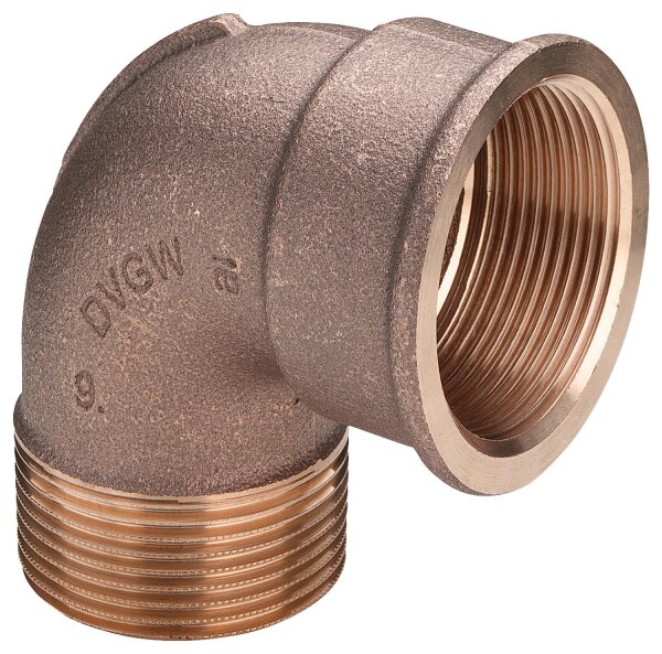 Rotguß-Gewindefitting Winkel 90° Typ 3092  2"ixa