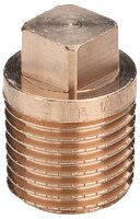 Rotguss-Gewindefitting Stopfen ohne Rand Typ 3291,...
