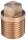 Rotguss-Gewindefitting Stopfen ohne Rand Typ 3291, 11/2" (AG)