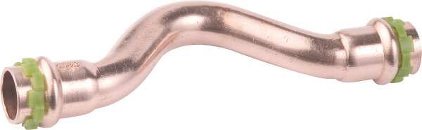 Kupfer Pressfitting V-Kontur Überspringbogen  Ø 15 mm Typ P5085, i/i