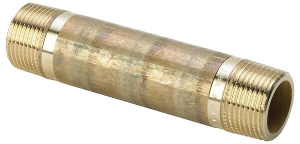Rotguss-Gewindefitting Rohrdoppelnippel Typ 3530R, 3/8"x60mm (A/A)