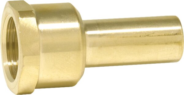 Aufschraub-Stutzen Messing 22 mm x DN20(3/4")