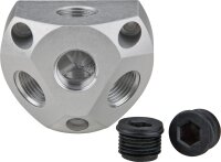 Luftverteilerdose Aluminium Ausgang oben DN20(3/4"),...