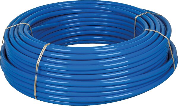 Kunststoffrohr/Polyamid 12 28 x 2,5 mm, weich, Farbe blau, 50 m