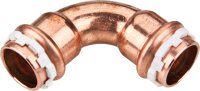 Solar Pressfitting aus Kupfer Bogen 90°, 18 mm, I/I,...