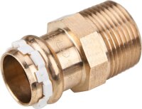 Solar Pressfitting V-Kontur Übergangsnippel mit AG,...