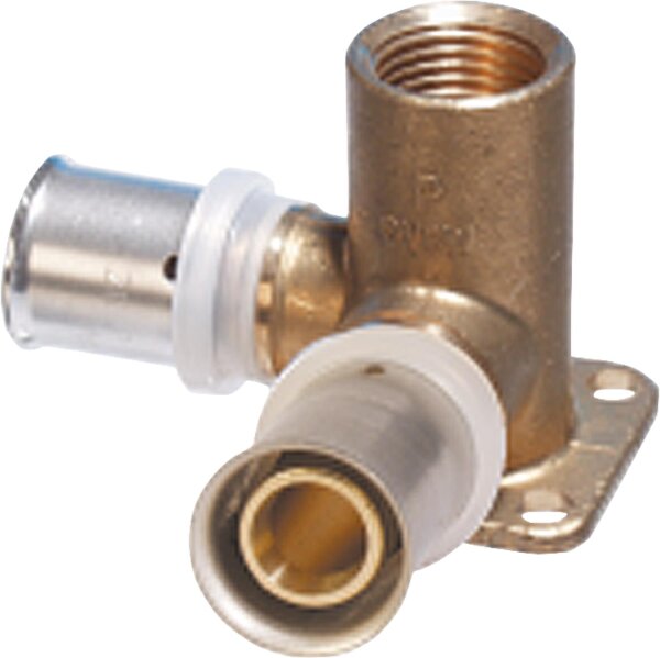 Pressfitting für MSVR TH-Kontur Wandwinkel kurz doppelt 20x2mm-1/2-20x2mm