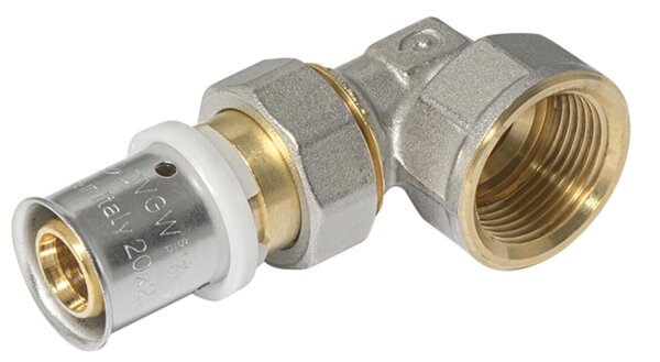 Pressfitting für MSVR TH-Kontur Winkelverschraubung mit IG 16x2 - 1/2